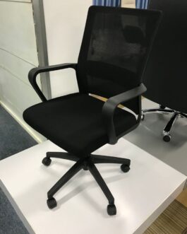 Chaise de bureau en maille à dossier moyen, mobilier de bureau, chaise pivotante